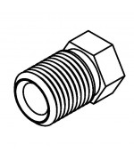 Brake Line Fitting Male  7/16 x 24NS 1/4 