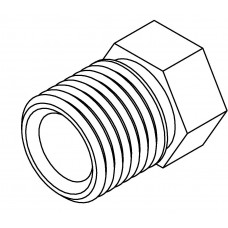 Brake Line Fitting Male  1/2 x 20NF 5/16 