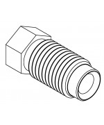 Brake Line Fitting Male  3/8 x 24NF 3/16 