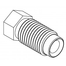 Brake Line Fitting Male  3/8 x 24NF 3/16 