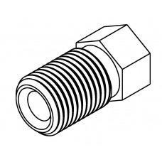 Brake Line Fitting Male  M10 x 1mm 3/16 Long Thread