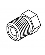 Brake Line Fitting Male  7/16 x 24NS 3/16 