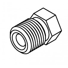 Brake Line Fitting Male  7/16 x 24NS 3/16 