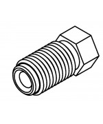 Brake Line Fitting Male  7/16 x 20NF 3/16 