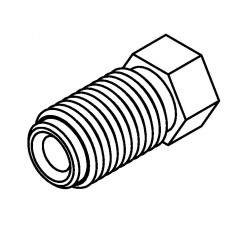 Brake Line Fitting Male  7/16 x 20NF 3/16 