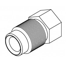 Brake Line Fitting Male  M12 x 1.25mm 1/4 