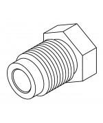 Brake Line Fitting Male  M12 x 1.0mm 1/4 DIN