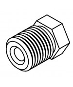 Brake Line Fitting Male  1/2 x 20NF 3/16 