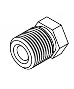 Brake Line Fitting Male  9/16 x 18NF 3/16