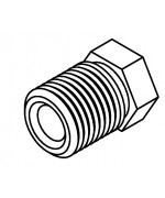 Brake Line Fitting Male  1/2 x 20NF 1/4 