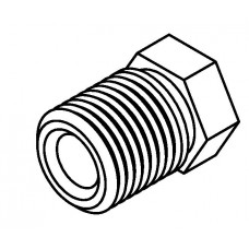 Brake Line Fitting Male  1/2 x 20NF 1/4 