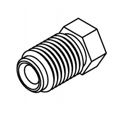 Brake Line Fitting Male  M11 x 1.25mm 3/16 