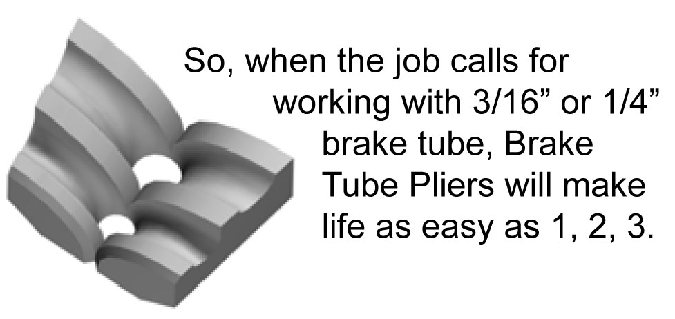 brake tube plier jaws